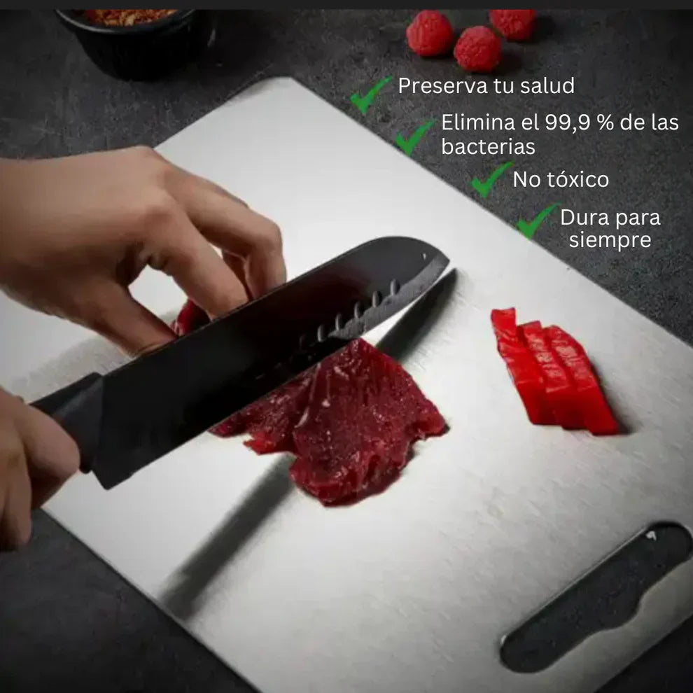 Tabla para Picar en Acero Inoxidable + ENVÍO GRATIS Y REGALO 🎁