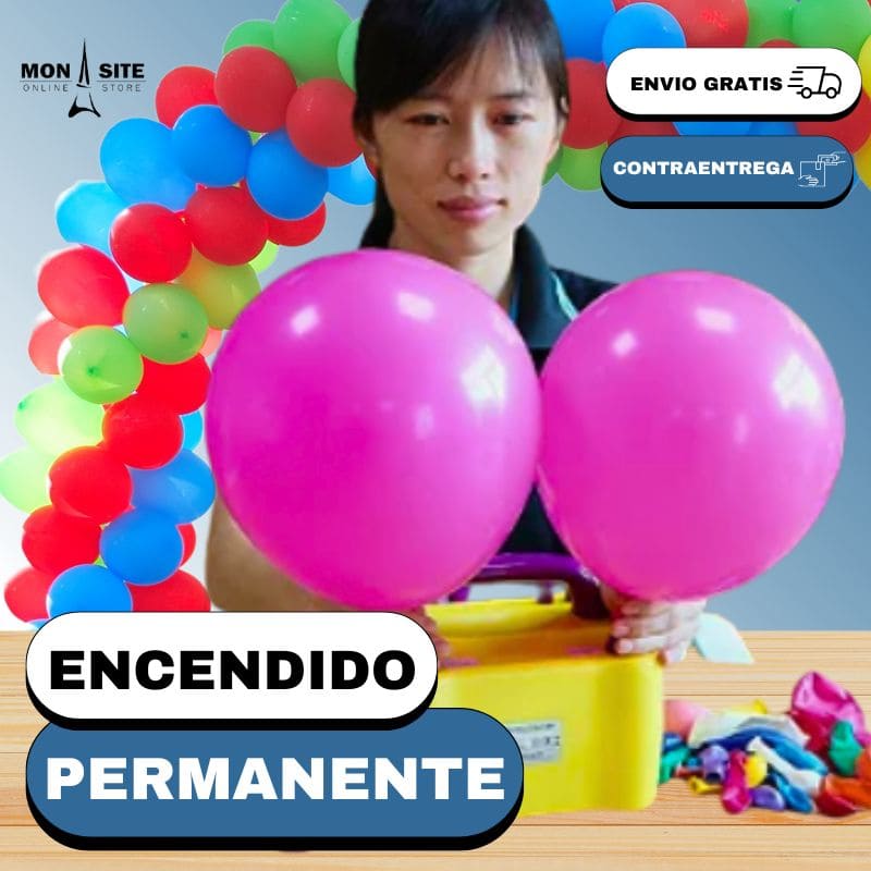 Inflador de Globos + ENVÍO GRATIS Y REGALO 🎁