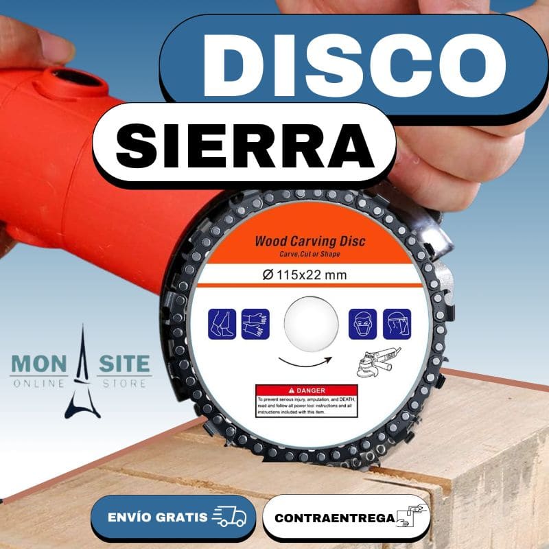 Disco Sierra con Cadena + ENVÍO GRATIS Y REGALO 🎁