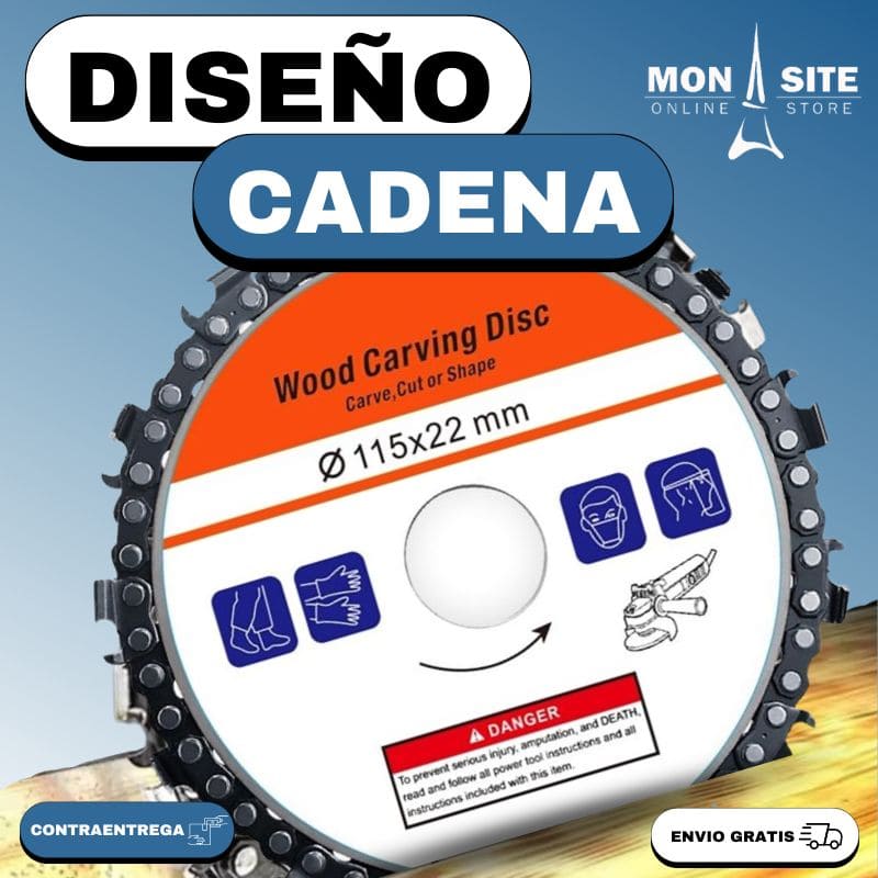 Disco Sierra con Cadena + ENVÍO GRATIS Y REGALO 🎁