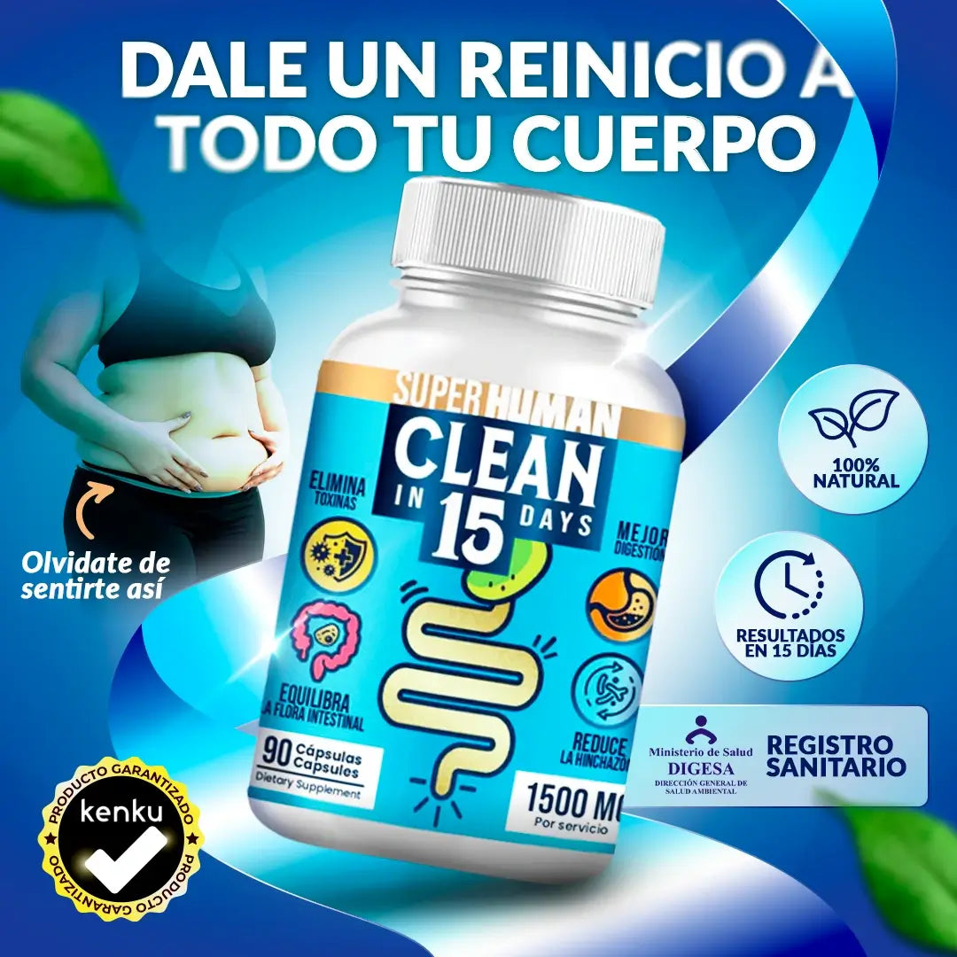 Clean15™ Limpieza Completa Estomacal en 15 días + Envío Gratis