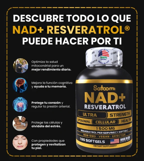 NAD + RESVERATROL 🍇🍷 - ENVÍO GRATIS A TODA GUATEMALA